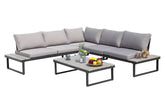TPFGarden Gartenlounge-Set Yanda Ecksofa, 1 Couchtisch, 5 Sitzkissen, 6 Rückenkissen